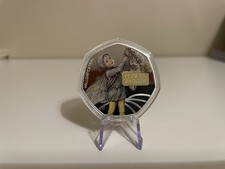 Collectable Flower Fairies Silver Plated Colour Coin Willow Catkin