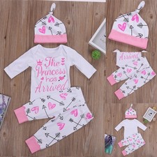 Newborn Baby Girl Letter Print