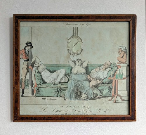 Antique hand coloured french - hand-coloured,