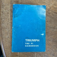 Triumph TR6 PI owners Handbook