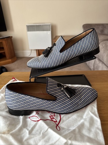 Christian louboutin white blue - christian,