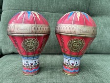 2 x Churchills Victorian Hot Air Balloon Novelty Biscuit / Sweet Tin Empty