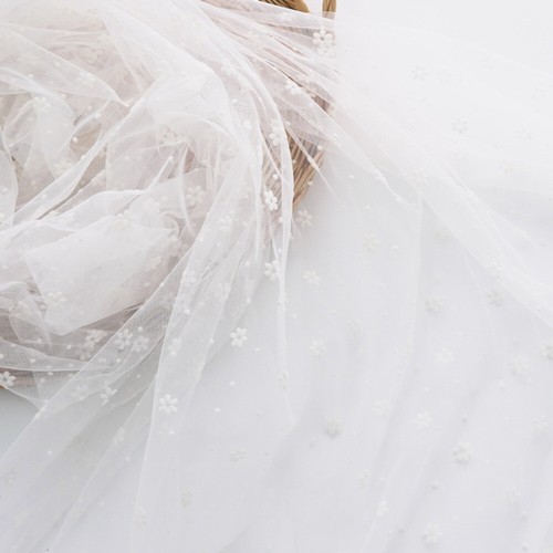 Lace mesh fabric - lace, tulle