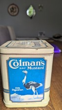 biscuits tins Colman's mustard tin