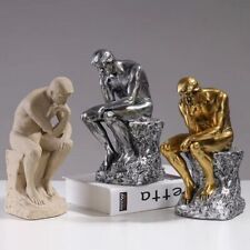 Modern The Thinker Sitting Man Statue Figurine Resin Sculpture Nordic Home Decor