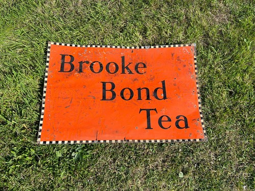 Vintage brooke bond tea sign - bond,
