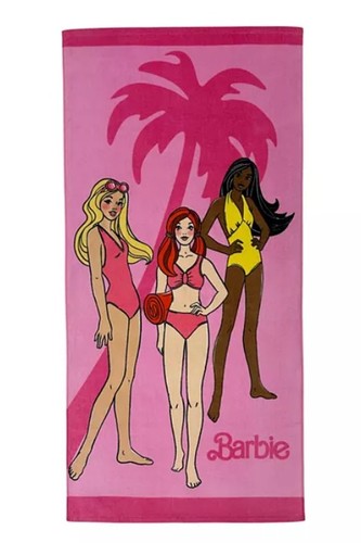 Barbie beach towel new pink - beach,