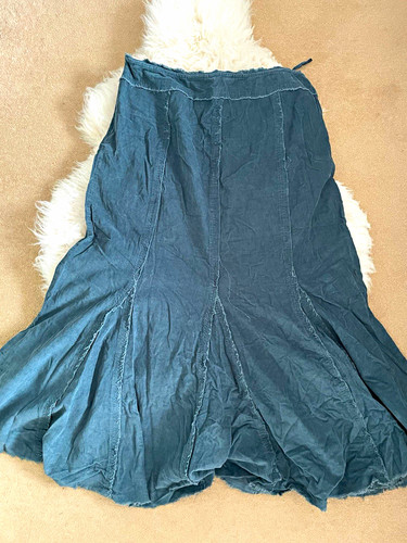 Per una blue cotton corduroy - per,