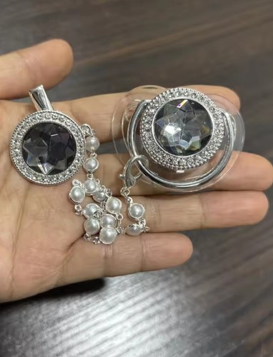 Bling diamonte silver pewter - ,
