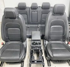 JAGUAR E PACE X540 R SPORT FULL BLACK LEATHER INTERIOR SEAT WHITE STITCH SET