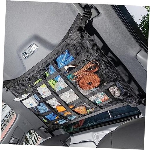 Car ceiling cargo net with - cargo, 3