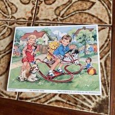 Vintage Victory THE ROCKING HORSE G J HAYTER England Wood PlayTray Puzzle Jigsaw