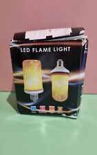 2 Pack LED Flame Light Effect Flicker Bulbs Gold Energy Saving Rating A