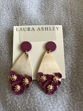 laura ashley earrings pink NEW