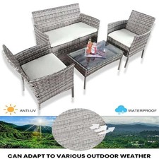 4PIECE  RATTAN GARDEN