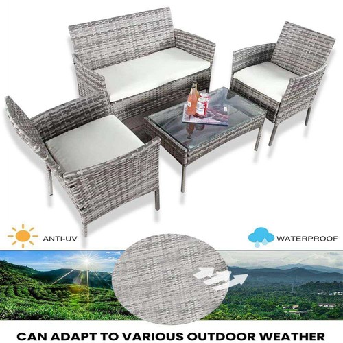 Garden rattan furniture set - garden,