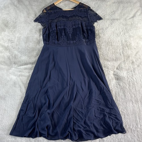 Monsoon navy blue - lace, chiffon