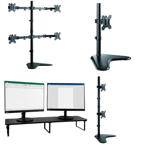 Single dual quad monitor - dual, mount