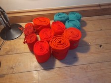 Equestrian Travel Bandages. A Mixture. Various Colours.
