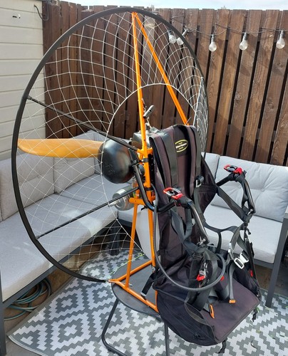 Paramotor miniplane with top - paramotor,