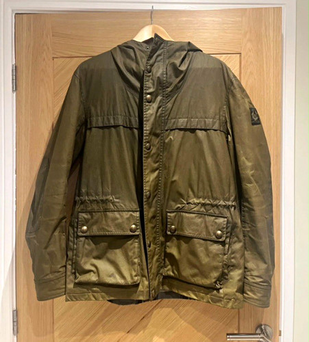 Belstaff men green hooded - men’s,