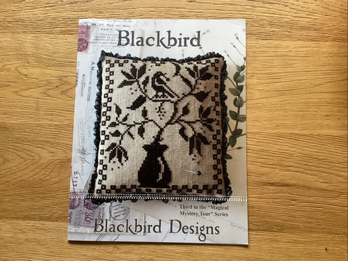 Blackbird cross stitch chart - cross,