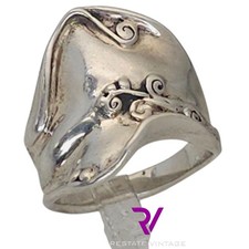 Hagit Gorali HG Israel Sterling Silver Freeform Modernist Ring Size 9
