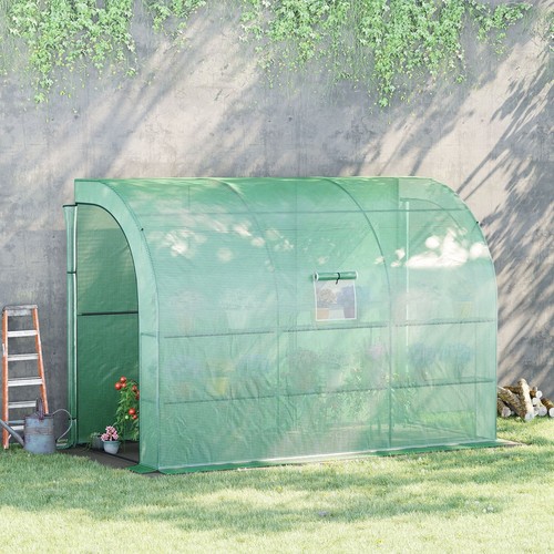 Outsunny walk lean wall - walk-in,