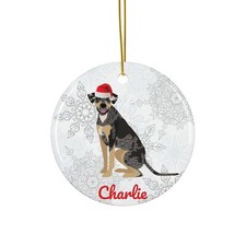 Catahoula Ornament Gifts Personalized Blue Leopard Dog Mom Dad Christmas Tree