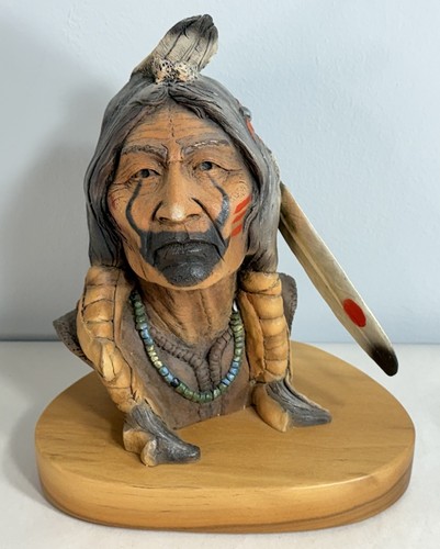 Native american statue - american,