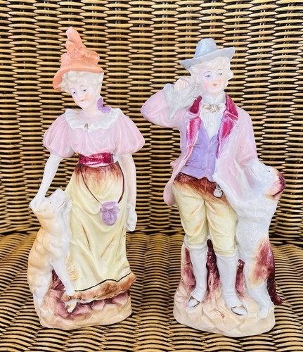 Pair staffordshire figures - pair,