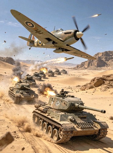 Ww2 spitfire atacking - ww2,