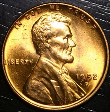 1952 D Lincoln Wheat Penny 1c