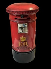 Red Post Office Box Piggy Bank Coin Container Ornament Money Box