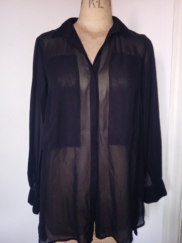 Lindex women black button - black, button-up