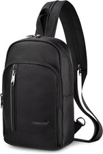 Mens Sling Bag Lightweight Chest Waterproof Crossbody Shoulder Travel 7.9''