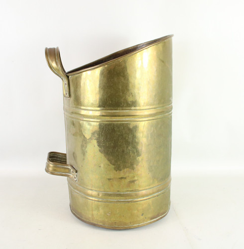 Vintage brass coal - vintage, scuttle