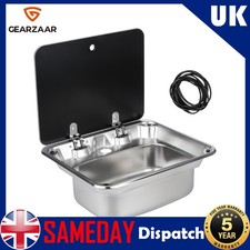 Sink With Tempered Glass Lid