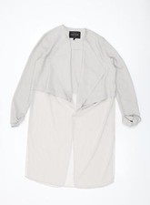 River Island Womens Grey Jacket Size 8 - Waterfall Design