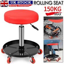 Workshop Stool Adjustable Height Rotating Garage Seat Working Chair With Tray UK