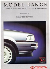 Toyota Range 1990 UK Market