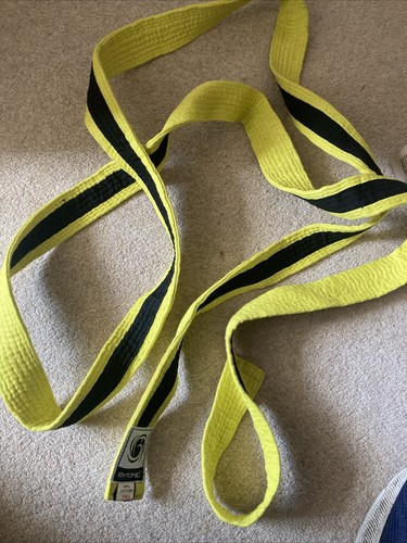 Yellow and black martial - and,