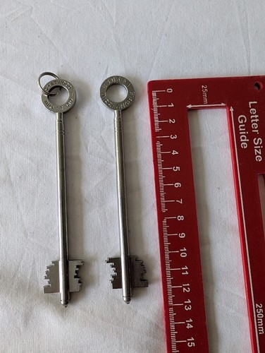 Two vintage original old keys - vintage,