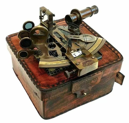 New sextant nautical brass - new,