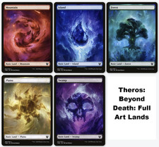 MTG ~ Theros Beyond Death (THB) ~ Full Art Foil Baslc Lands ~ Near Mint