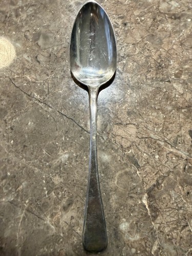 Solid silver table spoon - silver,
