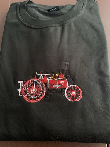 Traction engine embroidered - engine,