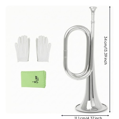 Brass bugle instrument - bugle,