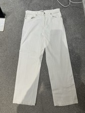Zara Straight Leg White Jeans