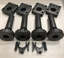 PLINTH FEET ADJUSTABLE KITCHEN CABINET CARCASS BASE UNIT LEGS CLIPS 100/150mm